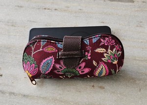Étui à lunettes en coton imprimé, housse pour lunettes de soleil, étui souple en tissu pour femmes et hommes, accessoire de rangement pour voyage, plage, vacances - Product Image 3