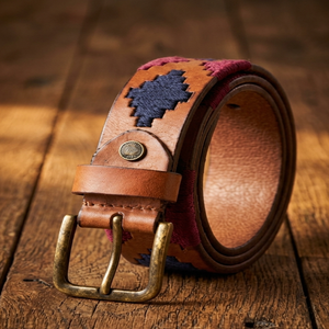 Ceinture Polo en Cuir Véritable Faite à la Main pour Hommes – Fil Ciré Durable, Style Décontracté pour Jeans, Design Équestre Élégant, Qualité Supérieure - Product Image 6
