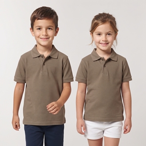 Polo unisexe pour enfants, hauts décontractés à manches courtes avec col boutonné, t-shirt en maille décontracté, fournisseur de vêtements en gros pour l'école et le quotidien - Product Image 4