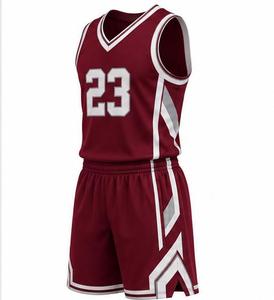 Ensemble de basket-ball CANBELLO SPORTS marron avec numéro 23, impression par transfert thermique, respirant, 100% polyester, uniforme unisexe adulte - Product Image 2