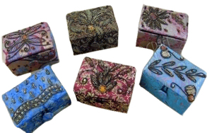 Eco-friendly Christmas Decorations Gift Boxes Handmade <b>Rectangular</b> Embroidered Cotton Box Flower Design Brocade Foundation for - Product Image 3