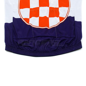 Jersey de Ciclismo para Hombre Adulto de Croacia, Diseño a Cuadros, Impresión por Transferencia de Calor, Ropa Deportiva Ligera y Transpirable de Poliéster, Personalizada - Product Image 4