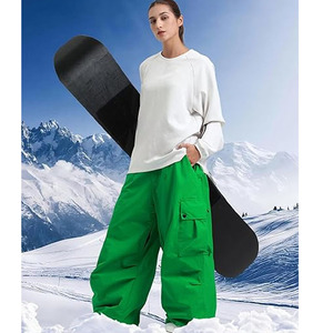 Pantalon de ski baggy personnalisé pour homme, imperméable, en nylon, cargo, isolé, pour snowboard, vente en gros OEM - Product Image 3