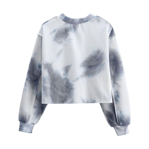 เสื้อฮู้ดดี้ผู้หญิงลายมัดย้อม ดีไซน์หรูหรา สวมใส่สบาย ทรงหลวมสไตล์สตรีทแฟชั่น พรีเมียมสำหรับฤดูหนาว - Product Image 6