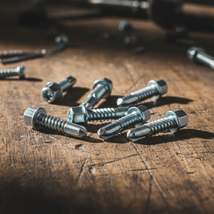 PDC Hex Head Self-Drilling <b>Screws</b> Carbon Steel Zinc/<b>Galvanized</b>/Phosphate Metric/Inch Class 8 Grade Customizable Length Grade - Product Image 1
