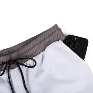 Chándal Unisex Blanco con Capucha y Cremallera, Manga Larga, Ligero, Diseño Deportivo Informal, Color Sólido, Transpirable, para Adultos, Invierno, con Pedrería - Product Image 6