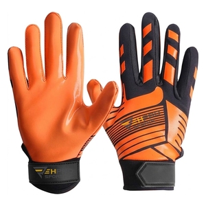 Custom Rugby Receiver Gloves American Football Receiver Gloves High Quality Sticky Palm Grip Professional <b>Outdoor</b> Sports Gloves - Product Image 1