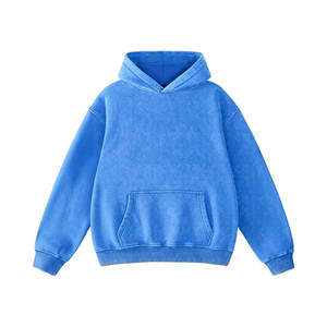 Sudaderas con Capucha para Hombre con Lavado Ácido, Venta Directa de Fábrica 2026, Logotipo Personalizado, Color Sólido, Nueva Llegada - Product Image 1