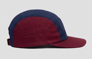 Unisex <b>Navy</b> Blue And Burgundy Color Block <b>Baseball</b> <b>Cap</b> Casual Style Adjustable Fit Four Seasons Wear - Product Image 4