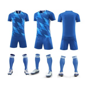 Maillot de football pour homme personnalisé avec nom d'équipe, col ras du cou, uni, sportif, perlé, séchage rapide, respirant, en maille, manches courtes, polyester - Product Image 2