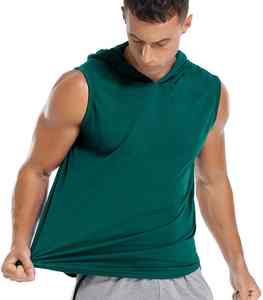 Camiseta sin Mangas Estilo Hip Hop para Hombre, Diseño Personalizado con Estampado Gráfico, 100% Algodón Suave y Poliéster, Informal y Deportiva - Product Image 2