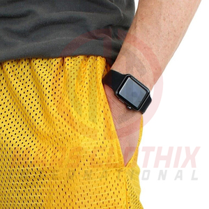 Pantalones cortos deportivos transpirables de malla para hombre, tela suave, ajuste cómodo, pantalones cortos de malla diseñados para entrenamiento activo y fitness. - Product Image 5