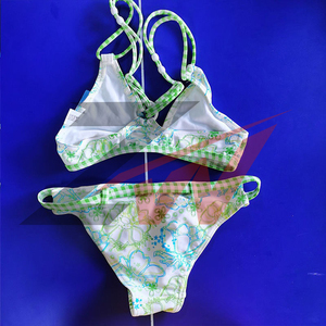 Ensemble de maillots de bain bikini pour filles, taille haute, séchage rapide, deux pièces, vente en gros, directement de l'usine - Product Image 5