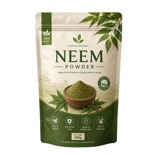 Poudre de Neem 100% Pure Séchée en Gros 500g – Qualité Cosmétique Végétale à Base de Plantes pour Couvrir les Cheveux Gris - Product Image 1