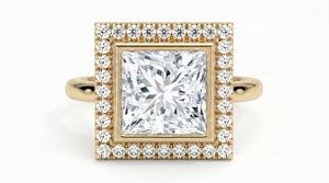 Anillo de Compromiso con Diamante Corte Princesa para Mujer, Diamante Clásico Cultivado en Laboratorio - Product Image 2