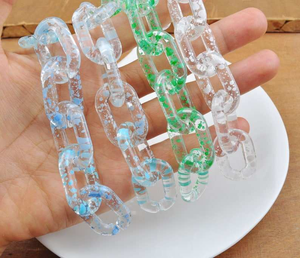 Eslabones de Cadena de Resina Transparente Coloridos para Decoración de Paredes por Whimsy Art Craft - Product Image 6