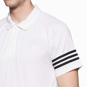 เสื้อโปโลผู้ชาย2024เร็วเสื้อคอตตอนแขนสั้นกำหนดโลโก้ชุดฟิตเนสยิม - Product Image 4