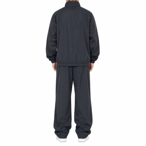 Ensemble de survêtement coupe-vent léger pour homme avec veste à col montant zippée et pantalon large décontracté – Vêtements de sport en gros - Product Image 3