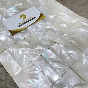 Luxury Silver Mother of Pearl <b>Shell</b> Inlay Tile Handmade Decorative Material for Furniture Interior Design Vietnam - Product Image 1
