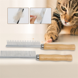 Peigne de toilettage coloré en acier inoxydable pour chiens et chats, à dents espacées, pour usage domestique - Product Image 3