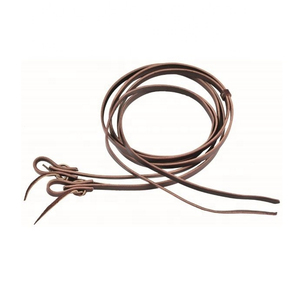 Rênes de cheval en cuir noir de qualité supérieure, équipement d'équitation western, durables, fabriquées à la main, réglables, robustes, pour l'entraînement et la randonnée équestre - Product Image 3