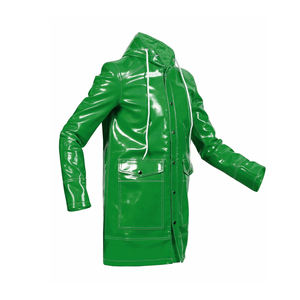 Chaqueta Impermeable de PVC para Hombre, Abrigo de Invierno con Bolsillos Delanteros Profesionales - Product Image 3