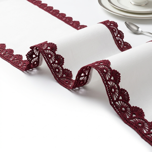 15mm Maroon Floral Guipure GPO Lace <b>Trim</b> Customizable Export Quality 20 Meter Packing for Gift Wrap Hair <b>Clips</b> Crafts Decor Bulk - Product Image 5