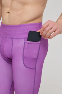Pantalones de Compresión 3/4 Personalizados al por Mayor para Hombre – Leggings Deportivos Capri de Secado Rápido para Gimnasio, Correr y Entrenamiento - Product Image 3
