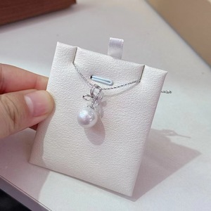 Bracelet et collier en argent S925 avec perle de coquille irrégulière, perle de pois, style Ins, empilé, pochette, chaîne de clavicule, D9229 - Product Image 1