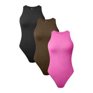 Combinaison de yoga pour femme, col en V profond, dos nu, longue, jambe évasée, sans couture, taille haute, couleur unie, en Spandex et Polyester, 1 pièce - Product Image 5