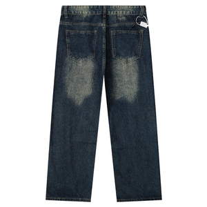 Jean ample pour homme, coupe droite, tendance, polyvalent, extensible, décontracté, confortable, de haute qualité, durable, style le plus vendu - Product Image 2