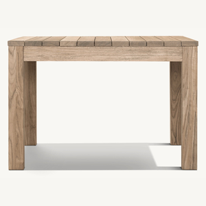 Mesa cuadrada de madera de teca con un estilo moderno y sencillo, adecuada para uso en exteriores, duradera y de buena calidad. - Product Image 6