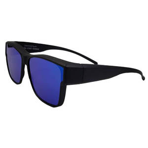 Lunettes de soleil de mode unisexe avec cadre en PC de style Fitover à grandes lentilles polarisées et verres TAC - Product Image 1