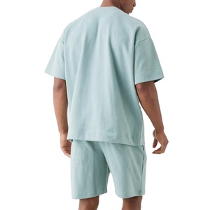 Wholesale Custom Quick Dry Oversized T-<b>Shirt</b> <b>Shorts</b> <b>Set</b> 2-piece For <b>Men</b> <b>Short</b> Sleeve O-Neck Cotton Breathable Summer Wear 2026 - Product Image 2