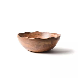 Tazón de Madera de Estilo Clásico, Diseño Artesanal Premium, Tazón Redondo de Madera de blossom craft india - Product Image 4