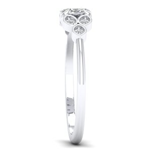 Anillos de Moissanita con Certificación GRA en Oro Blanco Sólido de 14K, Precio al por Mayor REYES, para Mujer, Elegantes, para Compromiso, Boda, Regalo, Joyería - Product Image 3