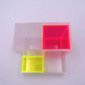 Organizador de Papelería Moderno, Acrílico, Elegante, Colorido y Transparente para Estudiantes - Product Image 4