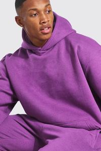 Ensemble de survêtement unisexe coupe ajustée en satin uni délavé à l'acide, avec sweat à capuche et pantalon de jogging, 100 % coton, coupe slim, coupe-vent, idéal pour l'hiver, vente en gros - Product Image 4