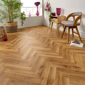 <span class=keywords><strong>Plancher</strong></span> stratifié en chevron de 8 mm pour la maison, avec noyau HDF, <span class=keywords><strong>flottant</strong></span>, en chêne - Product Image 2