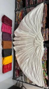 Ethnic Cotton <b>Lehenga</b> Floor Length Loose Fit <b>Women</b> Bottomwear India Pakistan Wedding Party Wear - Product Image 3