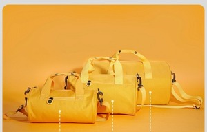 Sac de sport durable avec logo personnalisé, sacs d'entraînement en polyester, grande capacité, sac de sport unisexe, sac de voyage décontracté imperméable - Product Image 2