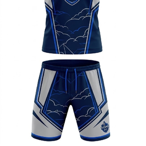 ชุดฟุตบอล 7V7 แบบกำหนดเอง พร้อมชื่อทีม โลโก้ และหมายเลข เสื้อเจอร์ซีย์ระบายอากาศได้ดี สำหรับฝึกซ้อมและแข่งขัน น้ำหนักเบา รับผลิตแบบ OEM ODM - Product Image 4