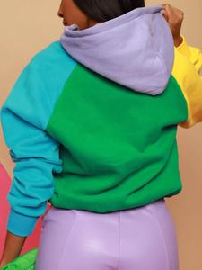 Chaqueta universitaria con capucha para mujer de buena calidad, parche con letras, bordado de chenilla, chaqueta universitaria con capucha Unisex de gran tamaño - Product Image 3