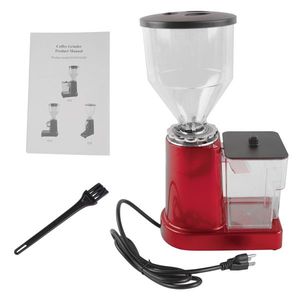 Moulin à café électrique rouge de 35 oz avec meules plates et 19 réglages - Product Image 1