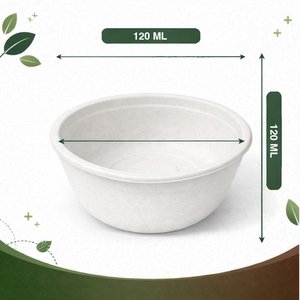 Arya Digital 100% Biodégradable 4oz (120ml) – Lot de 25 Bols Compostables Jetables pour Portions, Sauces, Desserts, Fêtes – Design Moderne - Product Image 1