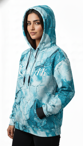 Sweat à capuche unisexe surdimensionné de qualité supérieure pour l'hiver avec impression brodée et par sublimation pour une mode urbaine décontractée - Product Image 4