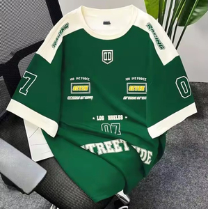 High Quality OEM Wholesale 100% Polyester Short Sleeve Printed T-Shirt American Football Jersey Custom Logo Summer Breathable - Product Image 3