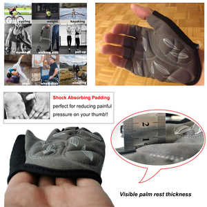 Guantes de Ciclismo sin Dedos de Primavera/Verano de Alta Calidad y Más Vendidos, Transpirables y Antideslizantes para Unisex - Product Image 5