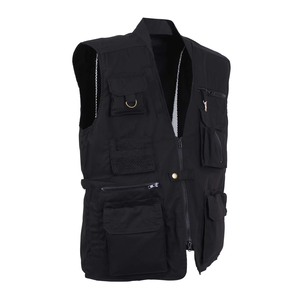 Chalecos para Hombre, Chaleco de Caza Negro, Chaleco de Cuero Genuino para Hombre, Ropa Casual, Último Diseño - Product Image 5