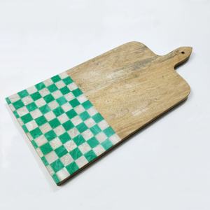 Tabla de cortar con esquinas redondas de madera de acacia, tabla de cortar de madera elegante, mango cómodo para el hogar y la cocina - Product Image 5